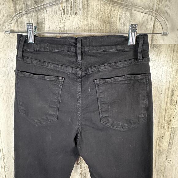 FRAME Le High Straight Jeans – Film Noir Black – Size 28 – High Rise – MSRP $238 - Picture 5 of 8